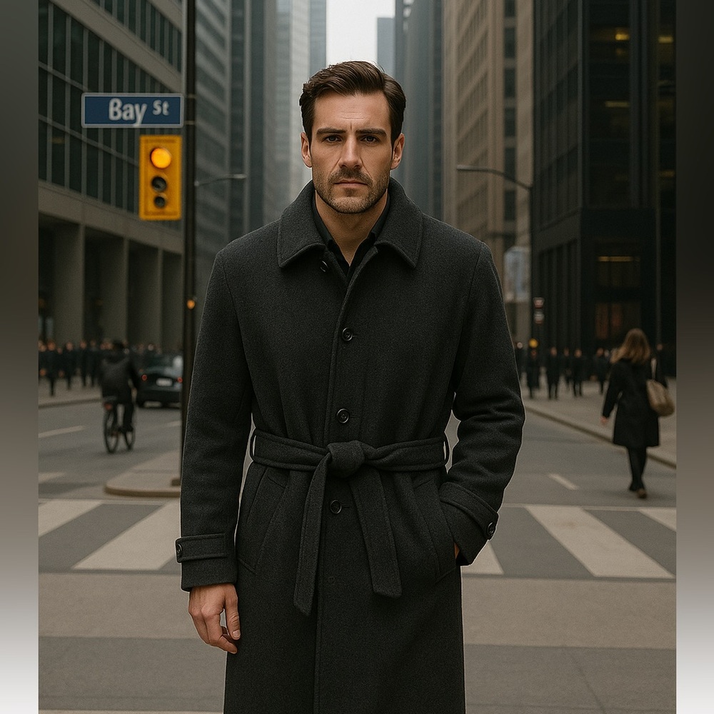 Luxurious Baumler Alpaca Wool blend duster trench coat